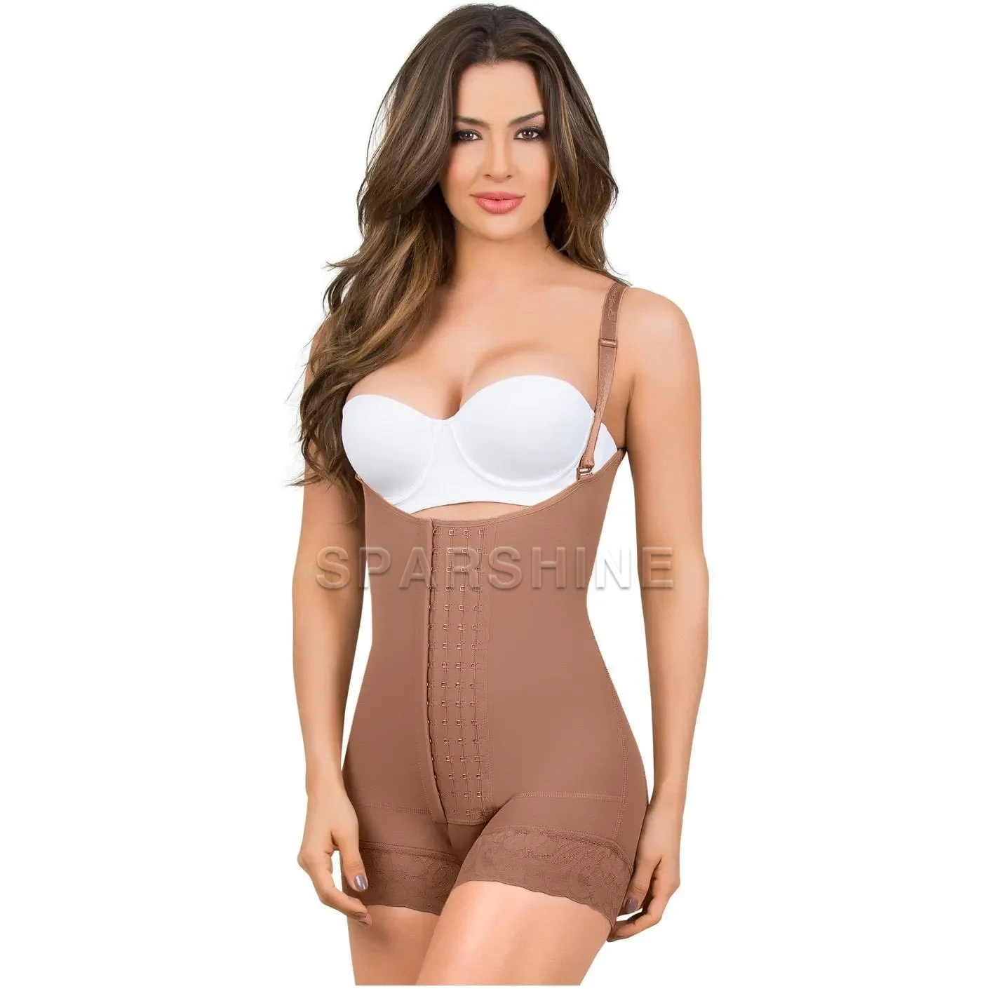 Fajas Women Waist Trainer Slimming Compression Body Shaper Shapewear Butt-Lifting Tummy Control Open Bust Underwear