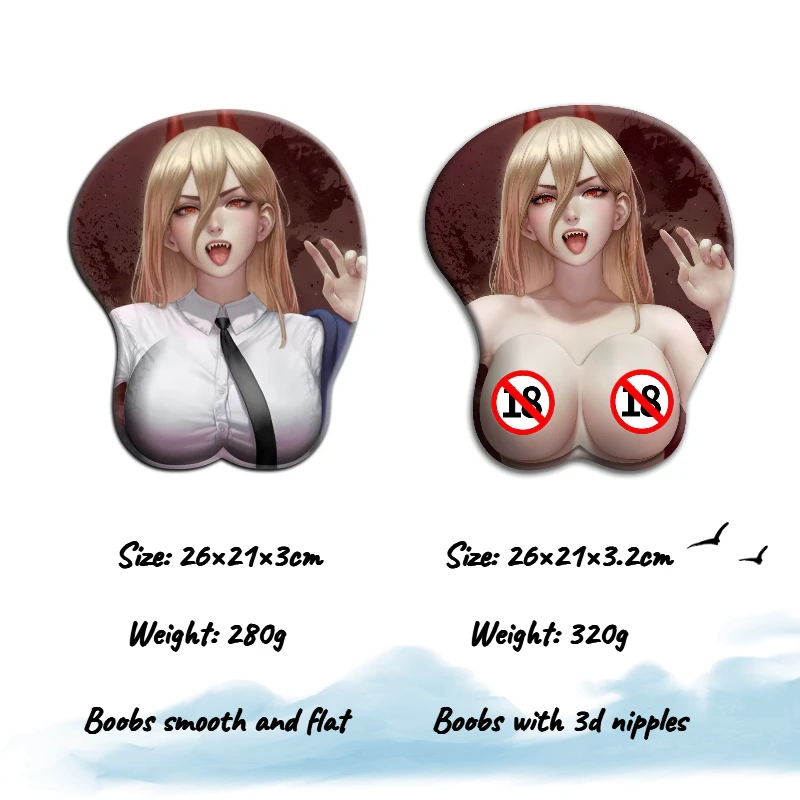 NSFW телесные 3d соски Hentai милый мощный аниме сексуальный коврик для мыши с запястьем 3D большой Oppai силиконовый гелевый коврик для мыши