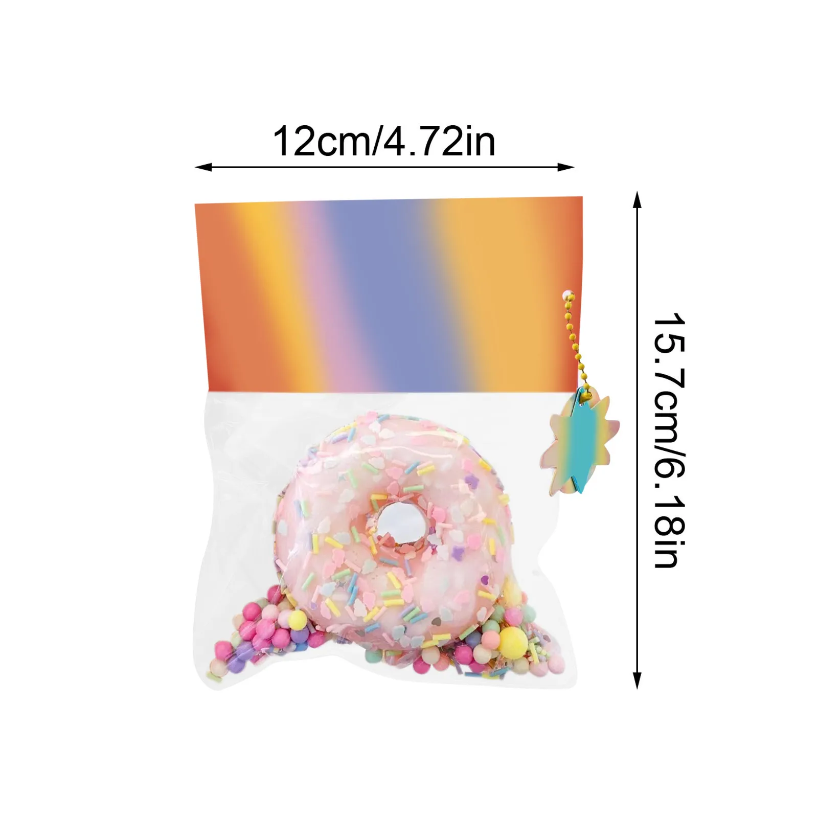 Cake Slow Rebound Pinch Decompression Vent Toy Slow Rising Pink Doughnut Shaped Fun Squishy Toy For Christmas Gift