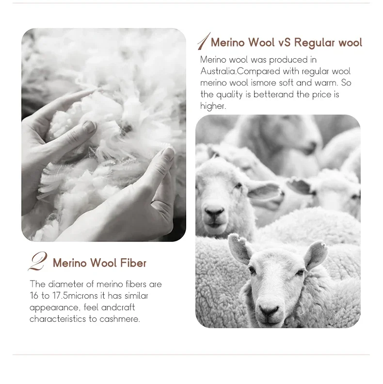 Classic Merino Wool Woman Sweater Basic Female Autumn Winter Knitted Cardigan Elegant Ladies Cashmere Long Sleeve Clothing Tops