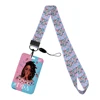 New Arrival Gamma Phi Delta Sorority Plastic Card Holders Keychain Work Card Bus Access Card Holder PVC Keychains Sister Gifts 2