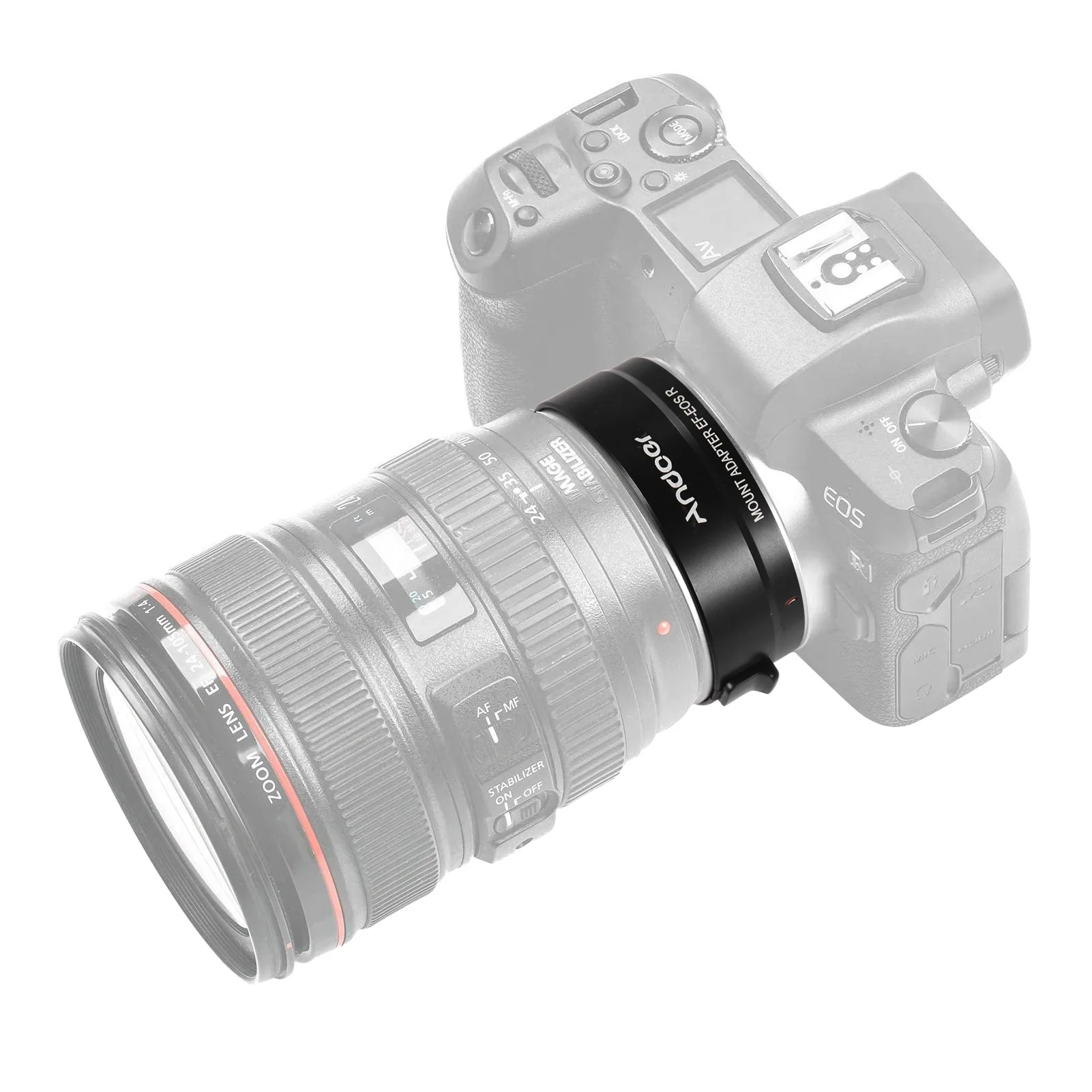 Lens Adapter Andoer EF-EOSR Ring Auto Focus For Canon EF EF-S Lens to Canon EOS R RF Mount Full Frame Camera