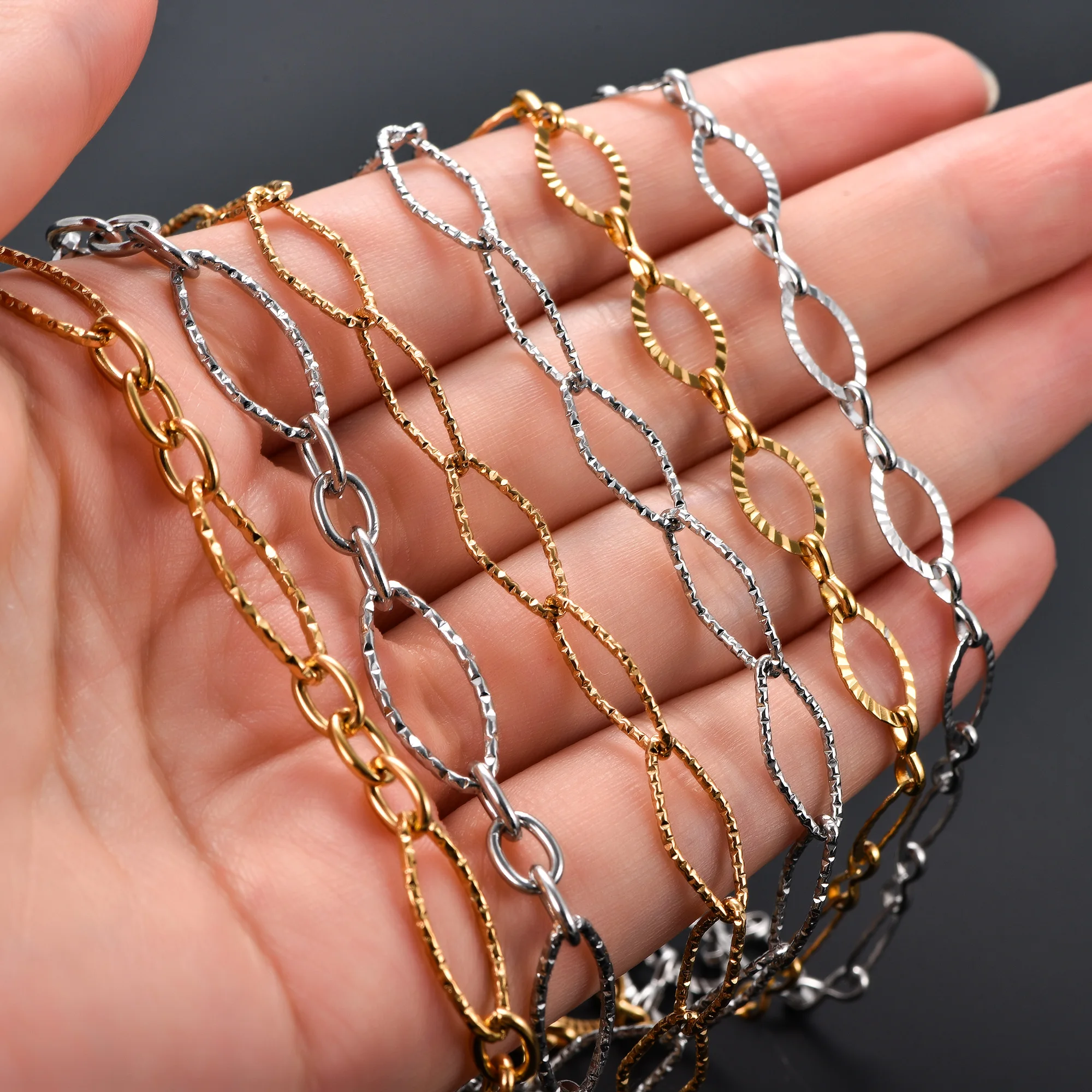 PlatiNum Stainless Steel Necklace - Side view