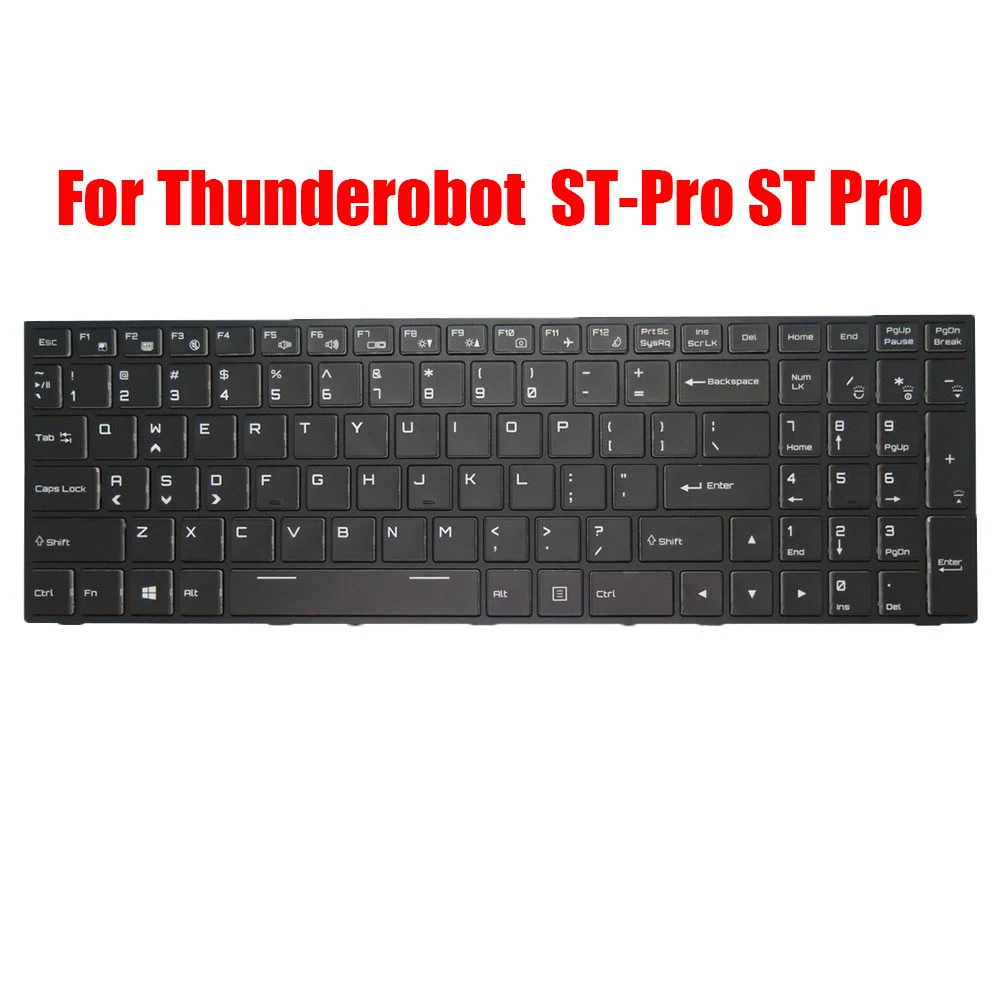 

Laptop Keyboard For Thunderobot ST-Pro ST Pro Pro-P1 Pro-P1A Pro-P1b English US Black With Backlit New