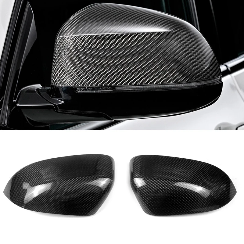 

Real Carbon Fiber For 2014-2018 -BMW X3 F25 X4 F26 X5 F15 X6 F16 Rearview Mirror Cover Cap Trim Sticker Styling