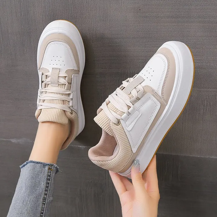 

Женские кроссовки на платформе, синие или Бежевые кроссовки на плоской вулканизированной подошве, в готическом стиле, повседневные, для ходьбы и тенниса, 2022