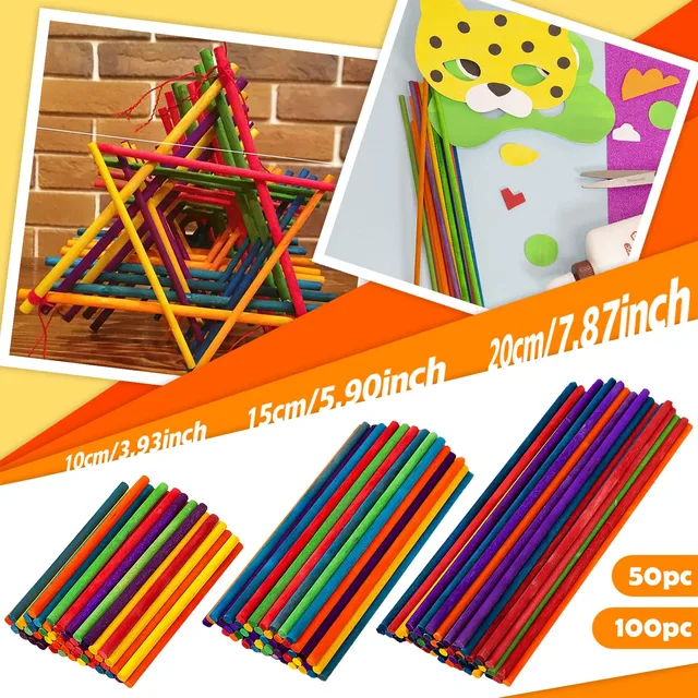 Picks Stickswooden És Diyers A Kézműves Botok Sticksarts Fa Keményfa Méhészkészletkészlet Készlet Méh Tartó Doboz - Image 2