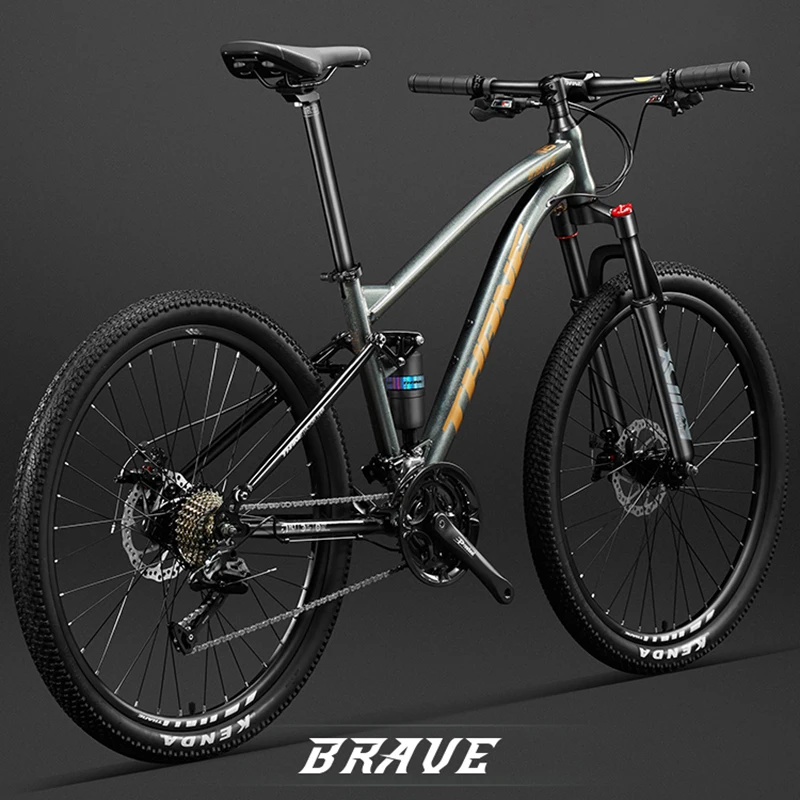 24/26/27.5 pollici Downhill DH Bike Soft Tail Mountain Bike doppia sospensione Mountain Bike 24/27/30 velocità Cross Country Bike