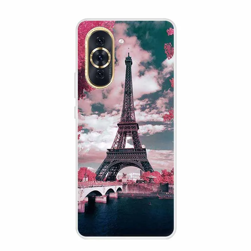 Huawei Nova 10 Pro Clear Marble Soft TPU Silicone Back Cover – Elegant Protective Case