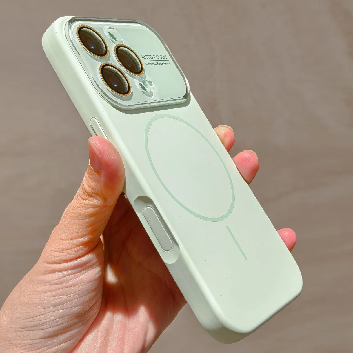 Premium Soft Liquid Silicone Case with MagSafe Charging and Glass Lens Cover
