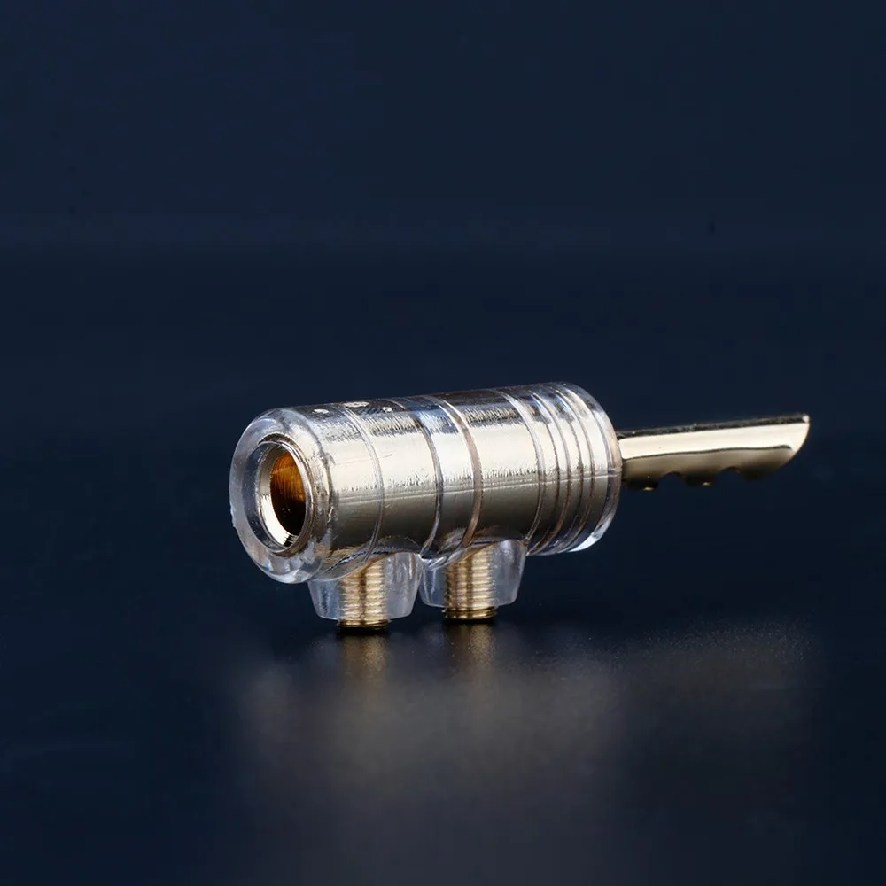 8 Stück Hifi-Bananen stecker 24 Karat vergoldet schweiß frei 4mm Audio-Lautsprecher kabel Bananen anschluss für Amp Player Lautsprecher kabel – Detail 4
