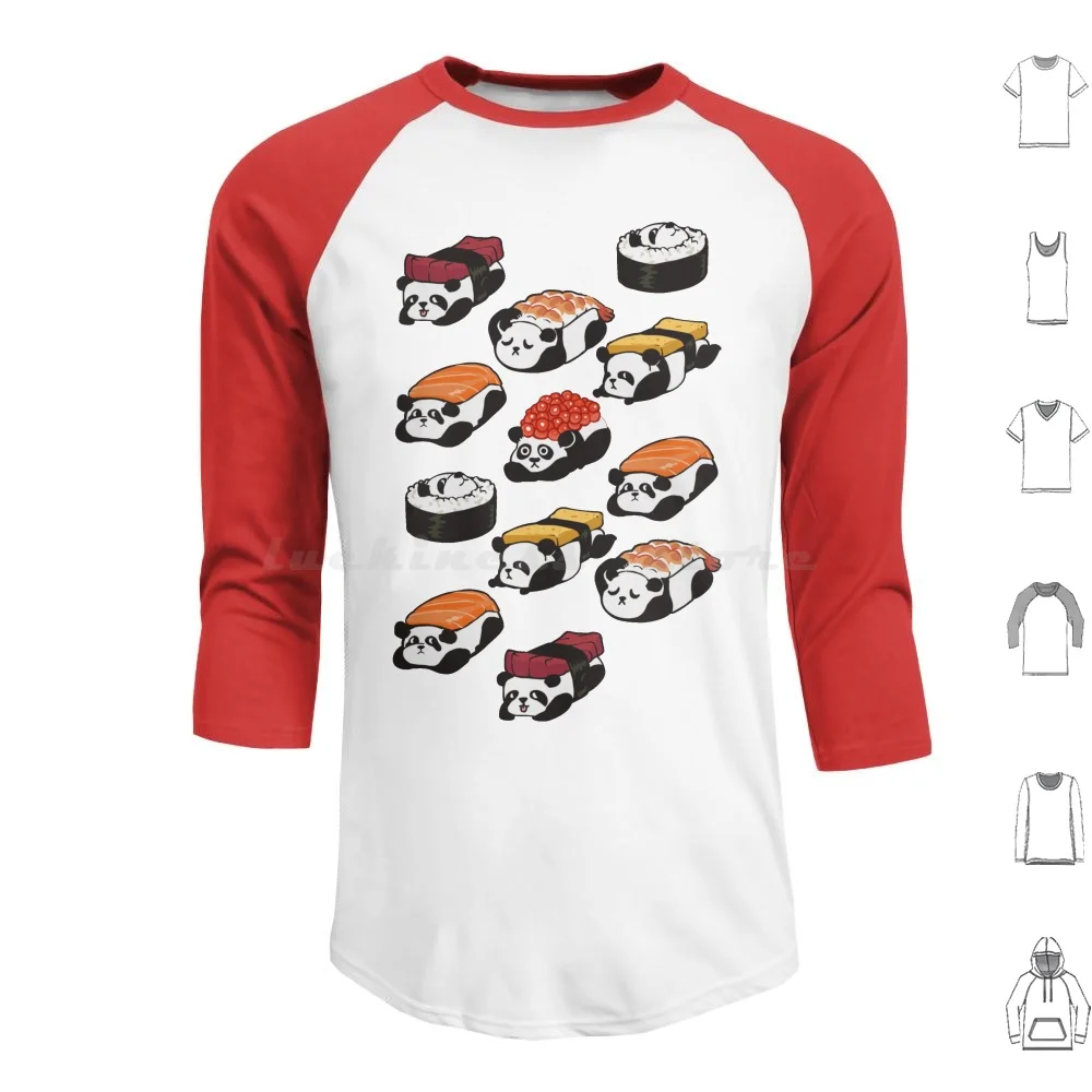 

Sushi Panda Hoodies Long Sleeve Panda Sushi