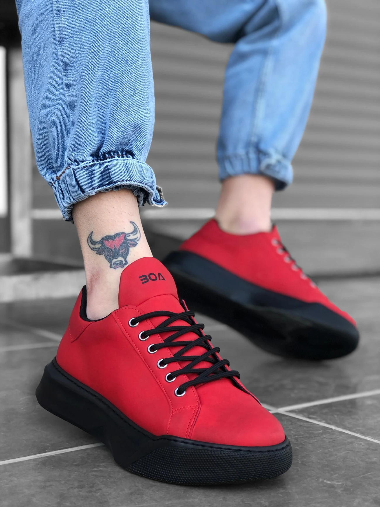 Zapatos informales para hombre, calzado deportivo ortopédico cómodo de suela alta para caminar, zapatillas de boda de tendencia Premium de lujo, BA0161, con cordones y Base roja, nueva | - AliExpress