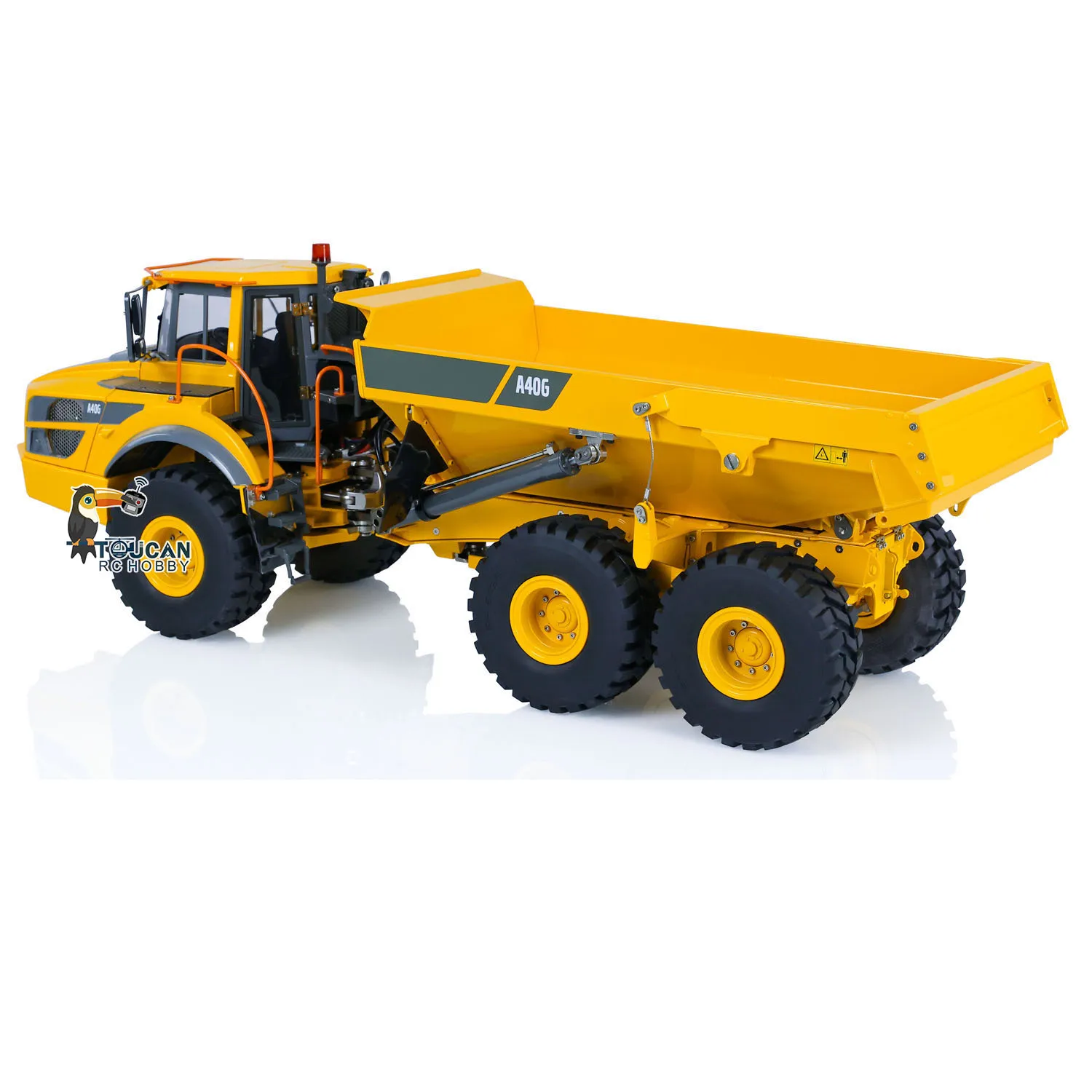 RTR 1/16 A40G RC Hydraulic Articulated Truck Light Sound Double E Toy Metal Radio Control Dumper Truck Car Tipper Gift TH23143 4