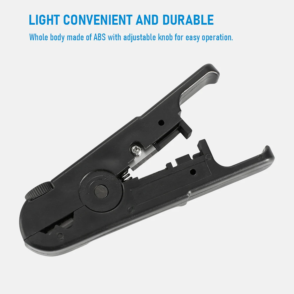 Wire Stripper 1pcs Wire Stripper Ethernet Cable Cutter Round Cable Cutting Tool for CAT7 CAT6 CAT5E CAT5 Round Wire