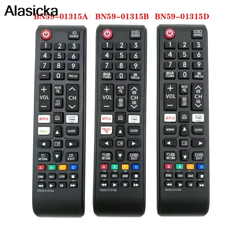 Telecomando Universale Bn59-01315A Bn59-01315D Bn59-01315B Tv Con Pulsante Tv Rakuten Video Netflix Prime Per Samsung Smart Tv