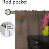Curtains Child Room Street Punk Girl Window Curtain for Room 2 Panel Home Interior Curtains Tulle for Bedroom Shades Partition 4