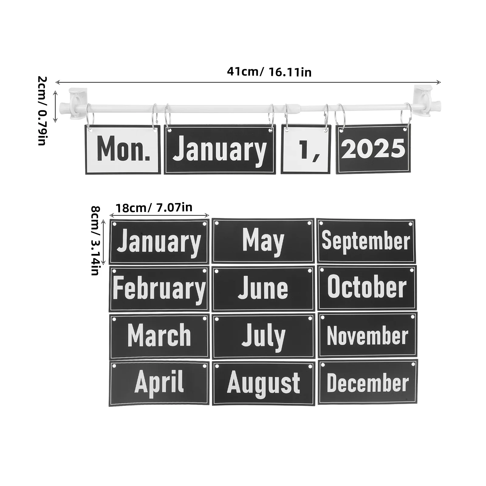 1 Set Classroom Calendar Flip Calendar Bulletin Board Set 2025 2029  Boho Classroom Decoration With Date Cards For Preschool