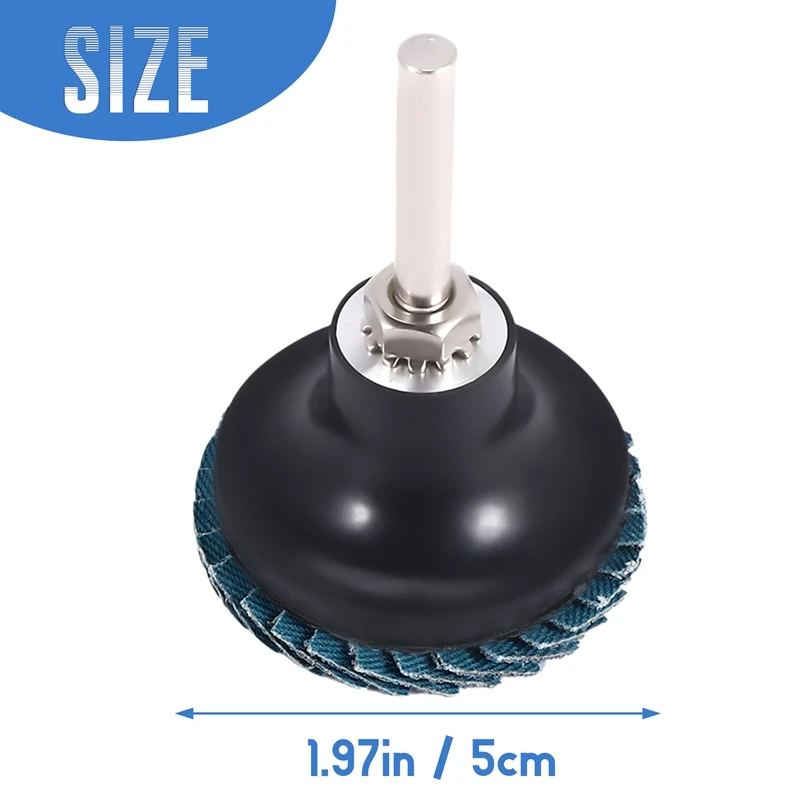 AD23-50Mm 2 Inch Flap Disc Sanding Disk For Rolor Roll Lock Abrasive Tools Fits Polishing Metal Iron Rust Removal Grinding Wheel