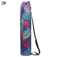 Portable New Drawstring Printed Canvas Gym Fitness Yoga Mat Carry Pouch Shoulder Bag 1