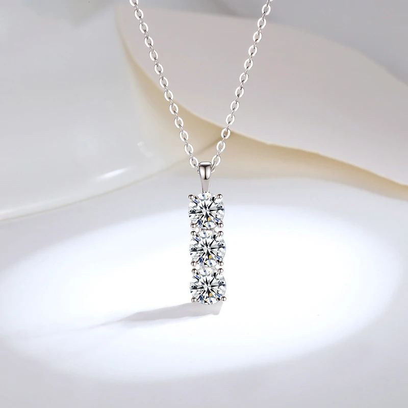 

Женский кулон с муассанитом BOEYCJR, серебро 925 пробы, 5 мм, 1,5 карата, общий цвет D, белый, зеленый, синий, цвет шампанского, VVS1