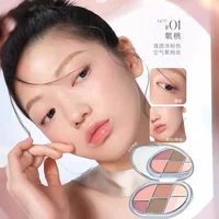 Judydoll Glamorous Glaze Series Glaze Beauty 6 Colors Face Comprehensive Palette Matte Eyeshadow Palette Blush 2-In-1 Cosmetics 1