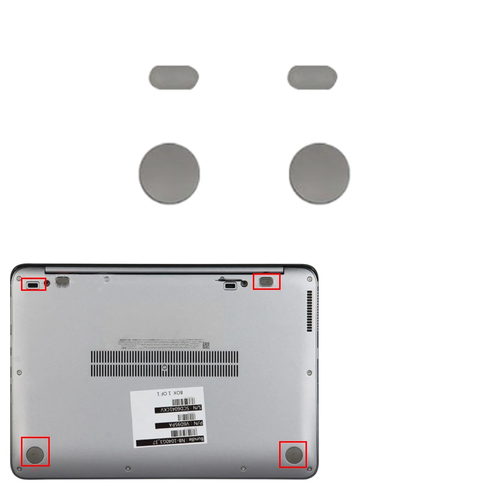 

New 4pcs/Lot Laptop Bottom Cover Rubber Feet Pad for HP 1040 G3 Lower Bottom Cover Case Rubber Feet Laptop Accessories