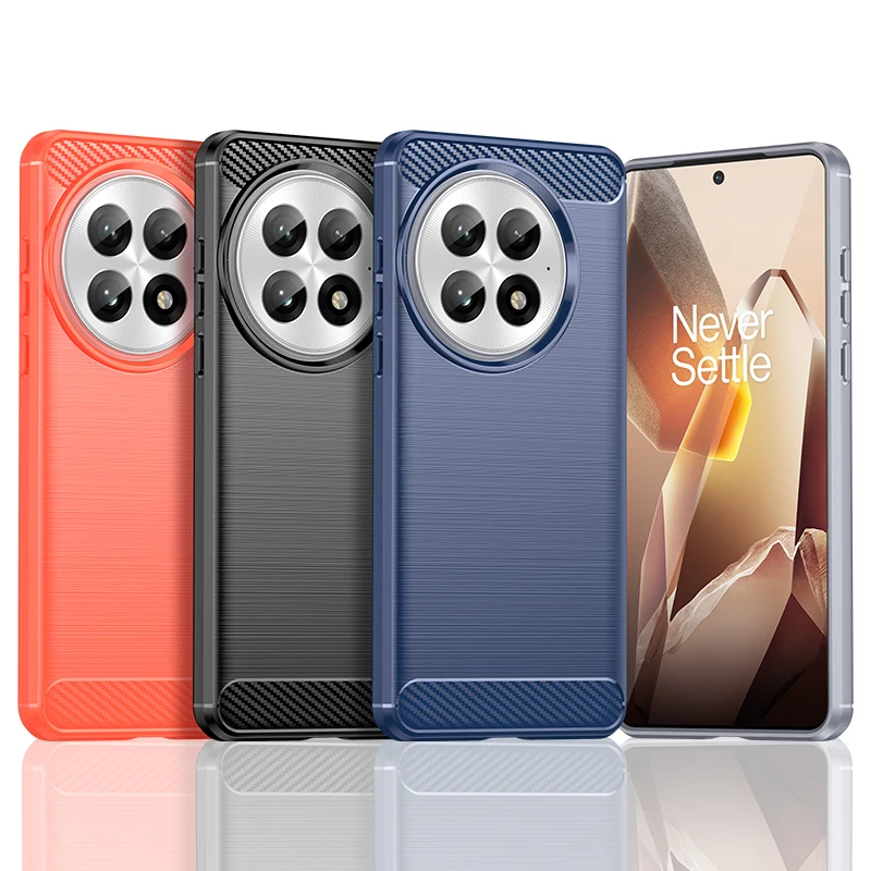Shockproof Soft Silicone Carbon Fiber Phone Bumper Case Cover