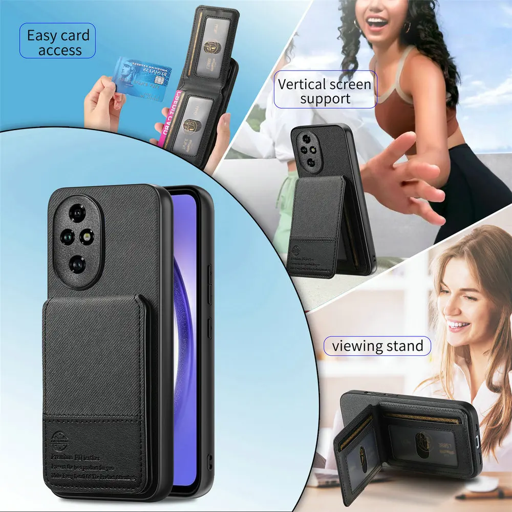 Luxury Leather RFID Card Case & Back Cover