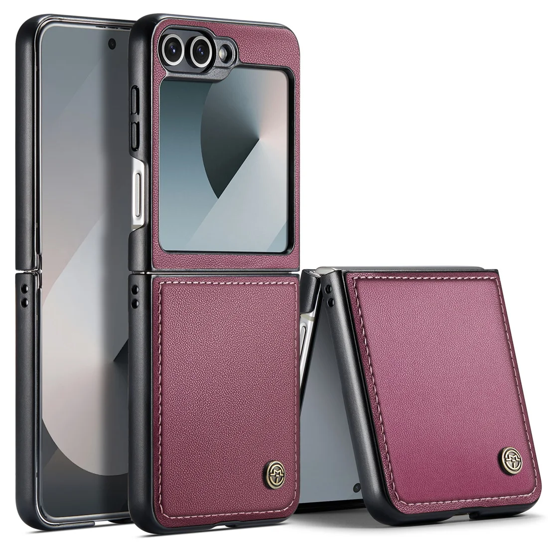 Ultra-Thin Leather Phone Case with Full Body Cover & Shockproof, Supports Wireless Charging