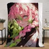 Demon Slayer-Kanroji Mitsuri Luxury Throw Blanket Sofa Winter Interior for Home Bed Blankets & Throws Microfiber Bedding Knee & 1