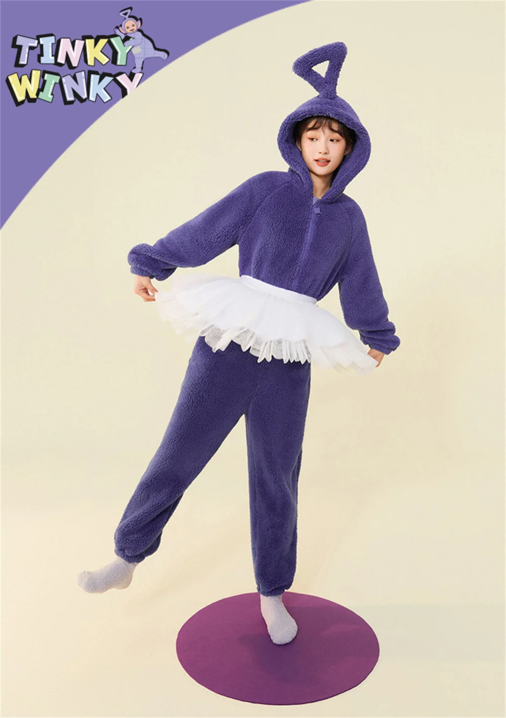 anime dress Home 4 Colors Teletubbies Cosplay For Adult Funny Tinky Winky Anime Dipsy Laa-Laa Po Soft Long Sleeves Piece Pajamas Costume morticia addams costume