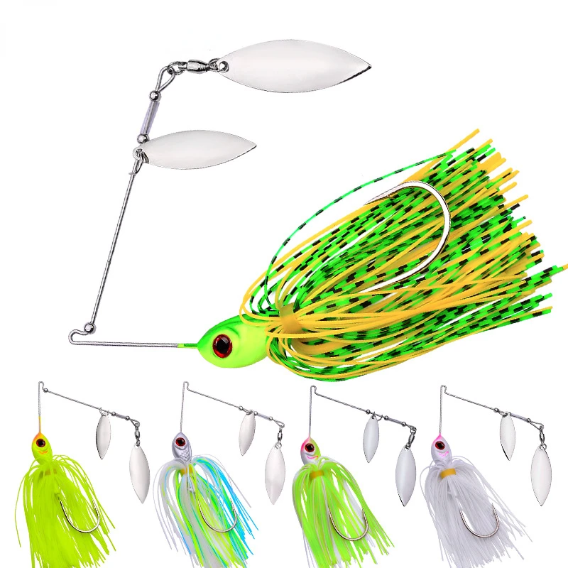 Best Spinnerbait Buzz Bait Kits Soft & Hard Bait Lure Kit Fishing  Tackle