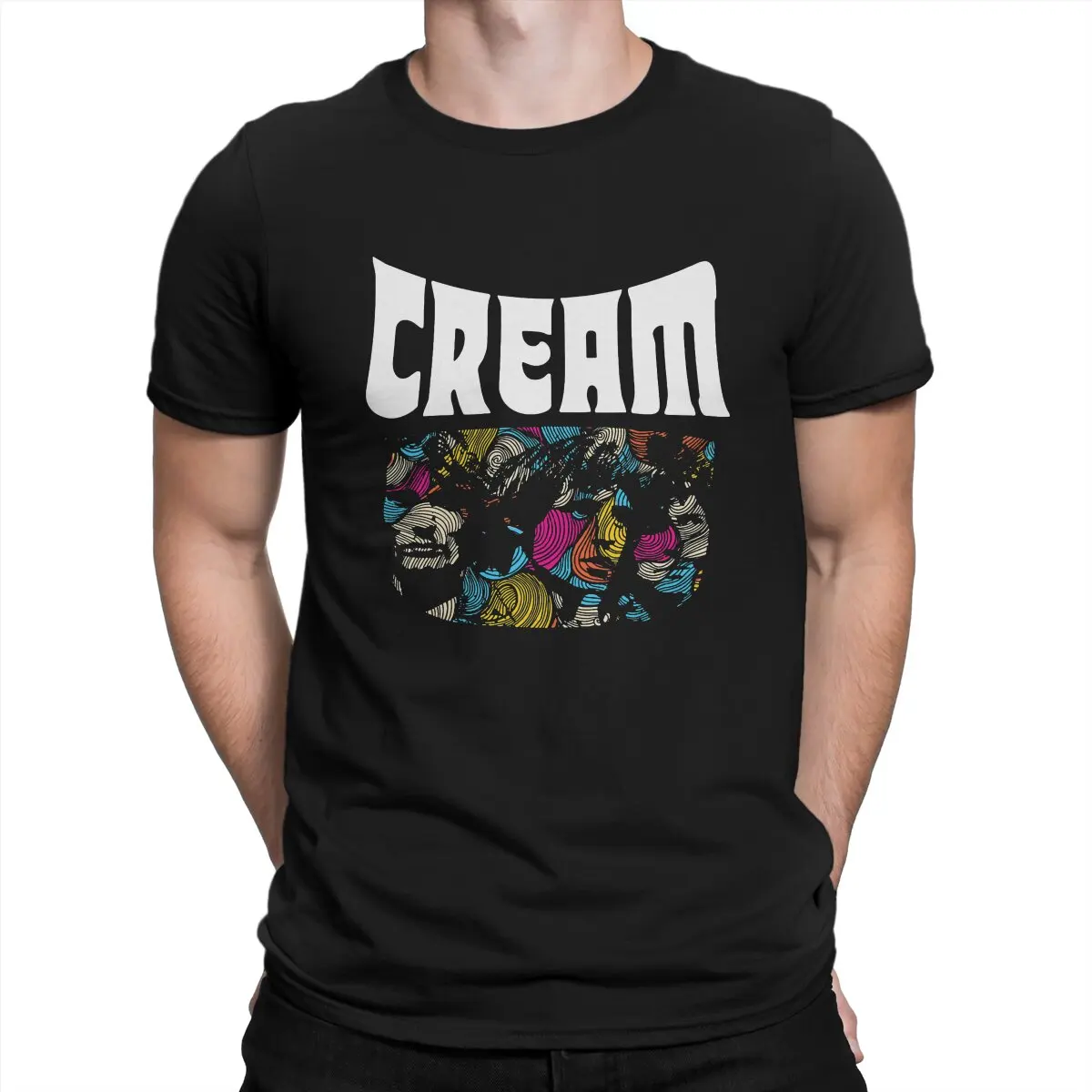 

Футболка мужская с круглым вырезом, тенниска из ткани с надписью Super Rock Bands, идея для подарка, лучшее качество