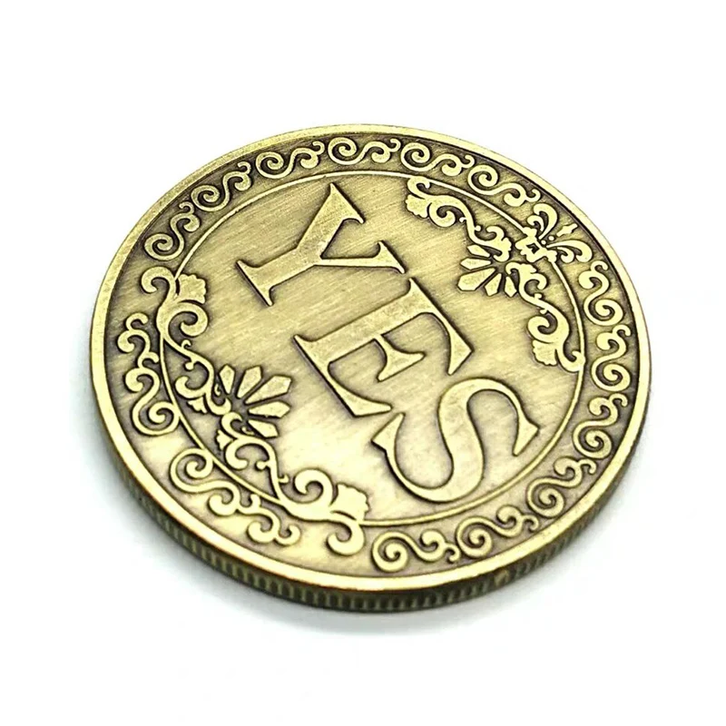 5PCS Yes No Challenge Decision Making Flipping Coin Lucky Guess Fidget Toys For ADHD And Anxiety Juegos Antiestres Y Ansiedad