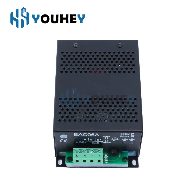 

BAC06A 12V 24V 3A 6A Auto Intelligent Battery Charger Module Power Diesel Generator Float Charging Adapters