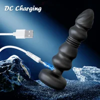 Stoßen Anal Plug Vibrator Anal Perlen Männlichen Prostata-massagegerät Teleskop Vibrierender Butt Plug Stimulator Sex Spielzeug für Frauen Männer 5
