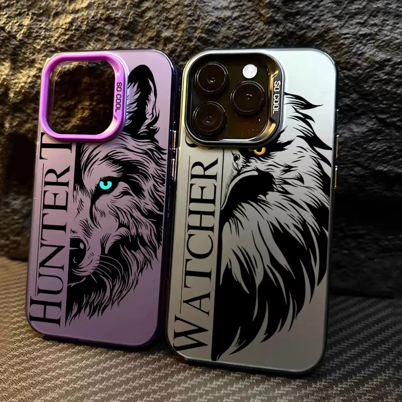 Majestic Wildlife Series Phone Case - Wolf, Eagle, and Tiger Design