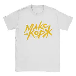 Max Korzh Graphic Oversized Pure Cotton Harajuku Streetwear T - Shirt - 5XL (WHITE)