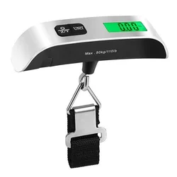 Portable Digital LCD Luggage Weighing Scale - 110lb/50kg Capacity (Luggage Scale)