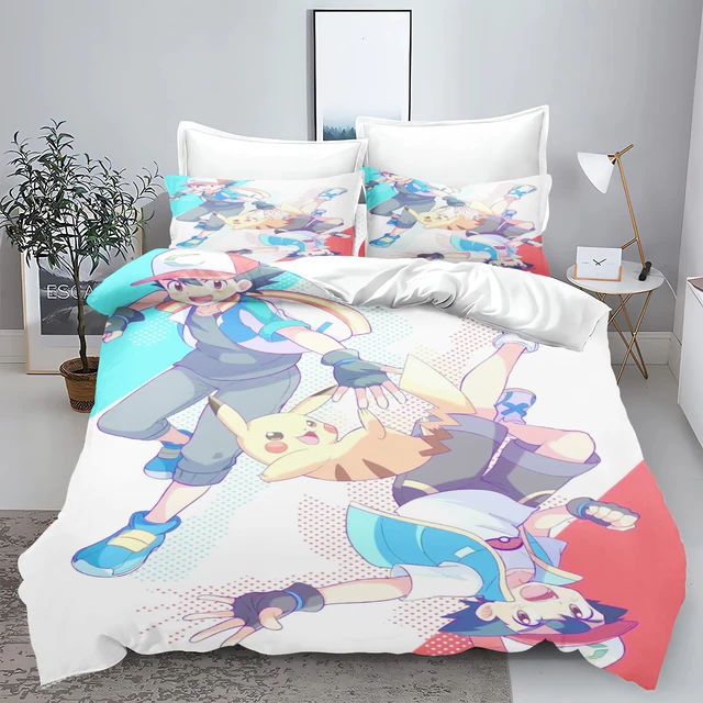 Amazon Pokemon Twin Comforter Set Buy Pokemon Blue Kids Bedding