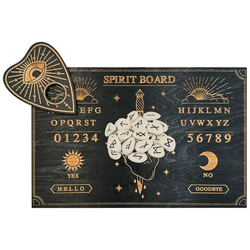 

Ouija Spirit Board Wooden Metaphysical Planchette Decorative Boards With Letters Numbers Spirit Decorations Pendulum Board For