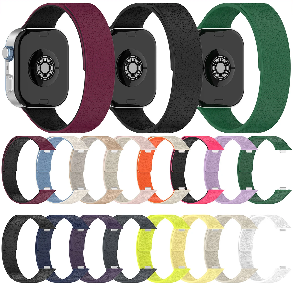 Magnetic Loop Silicone Sport Replacement Band Bracelet