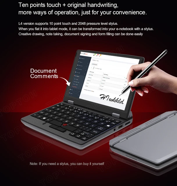 Portable and powerful, the New Pocket Mini Laptop is the perfect companion for on-the-go computing.