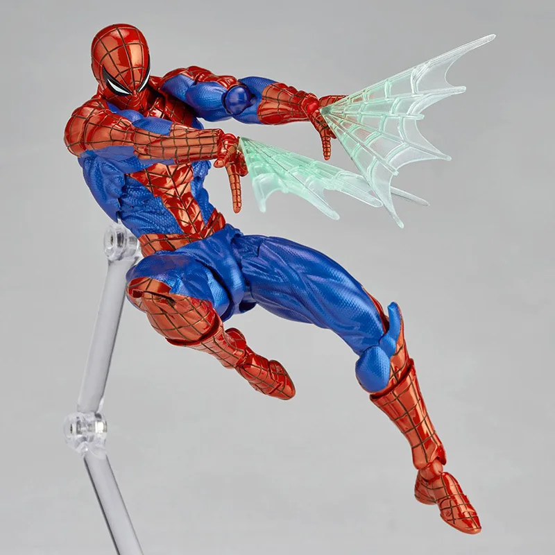 スパイダーマンのアクションフィギュア,高品質のおもちゃ,可動式