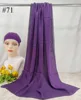 Mini Hijab Modal avec sous-bonnet – Ensemble Basique Extensible, Foulard Fin et Respirant, Protection Solaire, Voile 165*50cm