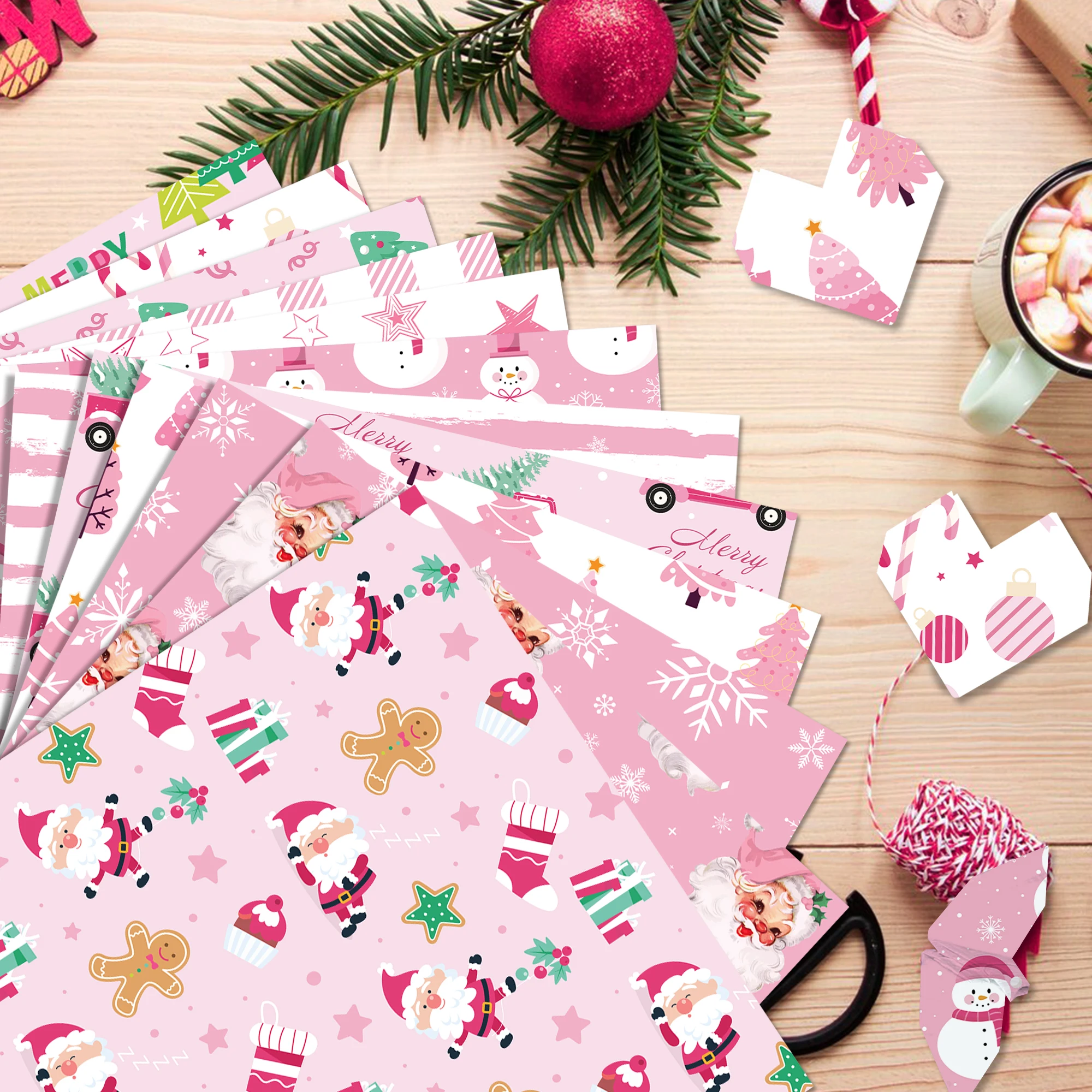 24 Stück 30 x 30 cm Weihnachts-Scrapbook-Papier, Weihnachtsfeier, Basteln, Kunst, Hintergrund, Papier, Kartenherstellung, Fotoalbum, Dekoration, Partyzubehör – Detail 28