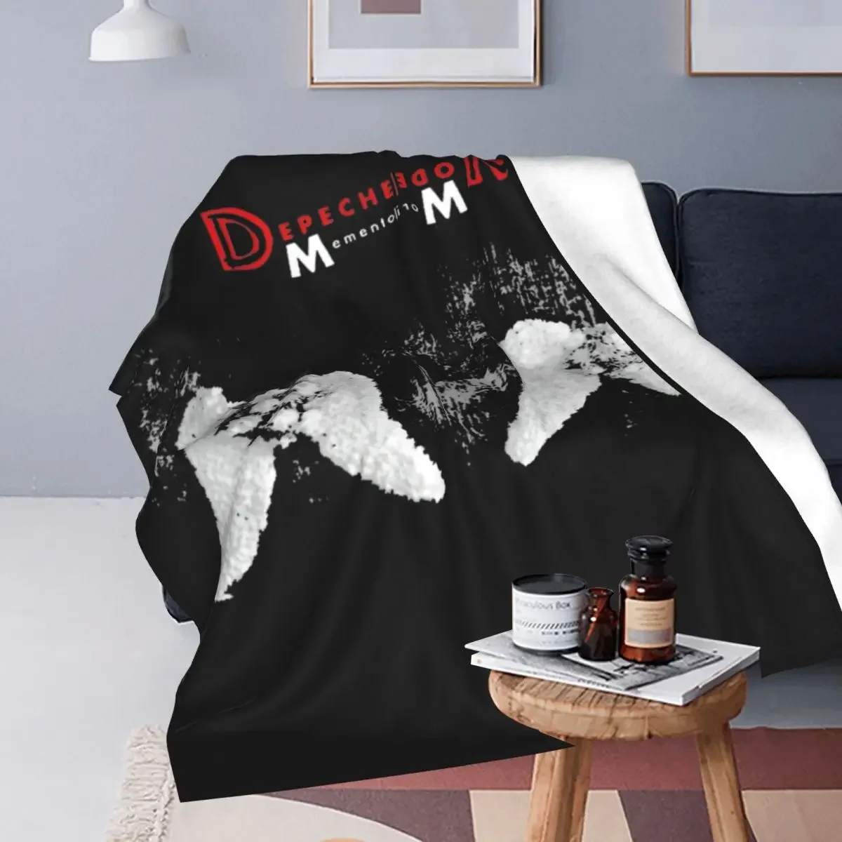 Depeche Cool Mode Blankets Velvet Print Breathable Lightweight Thin Throw Blanket for Bed Travel Quilt 2