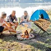 Firewood Rack Indoor for Fireplace Wood Storage,X-Shaped Firewood Log Holder OutdoorHeavy Duty Log Stacker Stand Storage Carrier 6