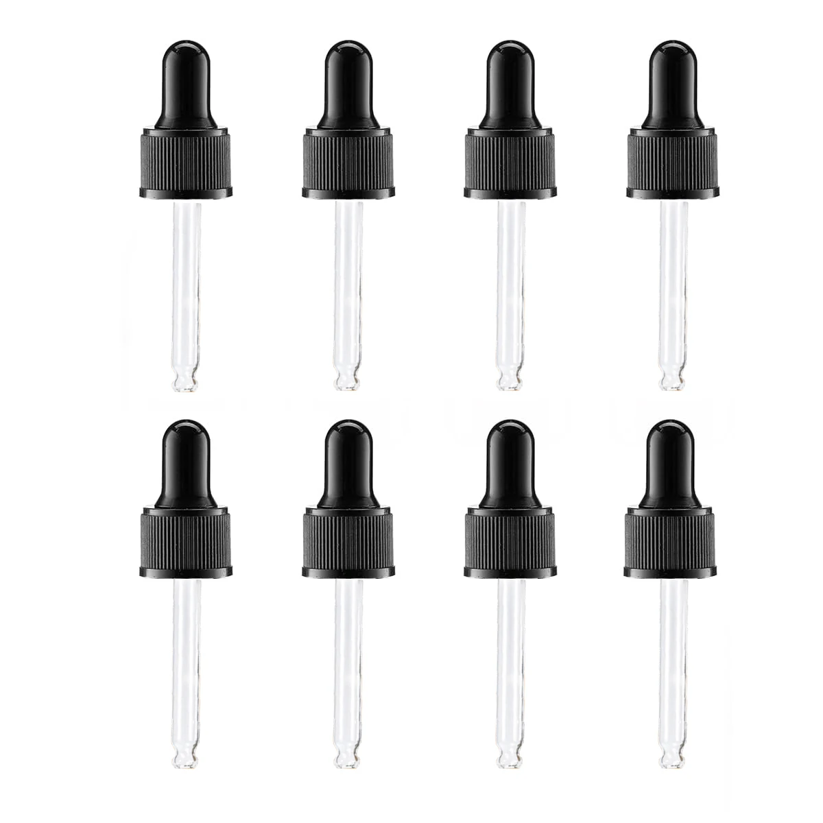 Glass Dropper for Essential Oils Herbal Extracts Homeopathic Remedies Nail Polish Remover 30 ml 8-pack